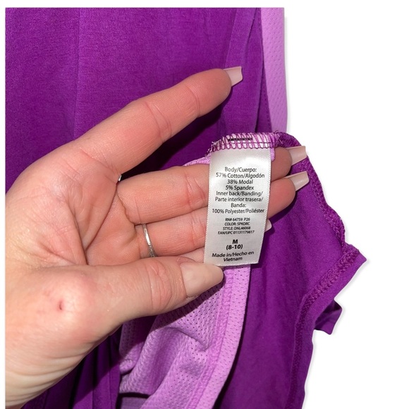 DANSKIN NOW Purple Dri More Racerback Athletic Tank M - Picture 6 of 8
